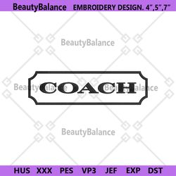 coach fashion logo embroidery design download file