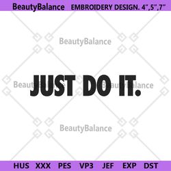 nike just do it slogan embroidery download file