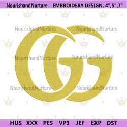 gucci brand symbol logo embroidery instant download