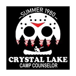 summer 1980 crystal lake camp counselor svg, summer 1980 svg, summer svg, summer shirt, summer gift, summer camping, cam