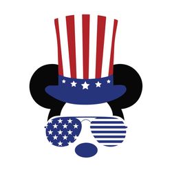 mickey head independence day, mickey svg, mickey gift svg, minnie shirt svg, love mickey gift svg, independence day svg,
