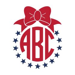 red abc independence day, independence day svg, merica svg, 4th of july red ribbon, 4th of july ribbon svg, patriotic sv