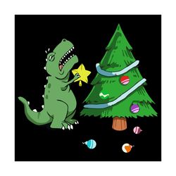 dinosaur christmas svg, christmas svg, dinosaur svg, christmas tree svg, christmas decoration svg, green dinosaur svg, c