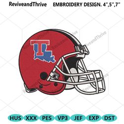 louisiana tech bulldogs helmet embroidery design download file