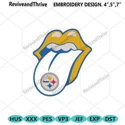 rolling stone logo pittsburgh steelers embroidery design download file