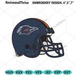 utsa roadrunners helmet machine embroidery digitizing