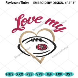 love my san francisco 49ers embroidery design file