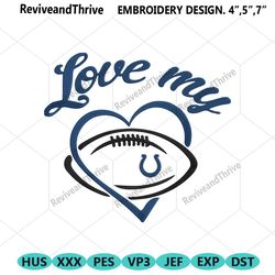 love my indianapolis colts embroidery design file