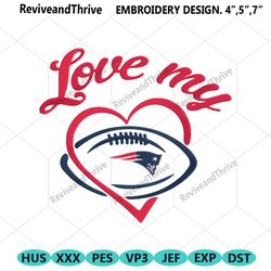 love my new england patriots embroidery design file download