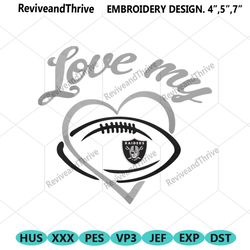 love my las vegas raiders embroidery design file download