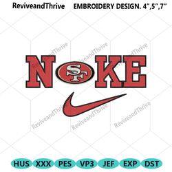 nike san francisco 49ers swoosh embroidery design download