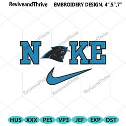 nike carolina panthers swoosh embroidery design download