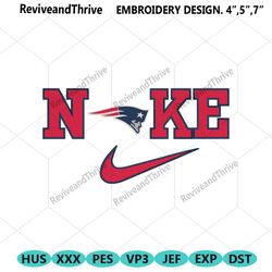 nike new england patriots swoosh embroidery design download