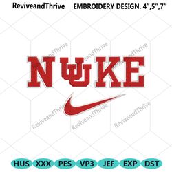 nike utah utes swoosh embroidery design download file