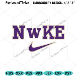nike washington huskies swoosh embroidery design download file