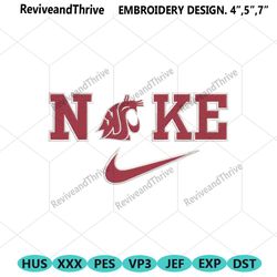 nike washington state cougars swoosh embroidery design download file