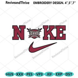nike troy trojans swoosh embroidery design download file