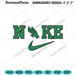 nike north texas mean green logo ncaa embroidery design file