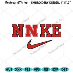 nike nebraska cornhuskers logo ncaa embroidery design file