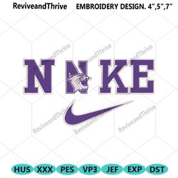 nike northwestern wildcats logo ncaa embroidery design file