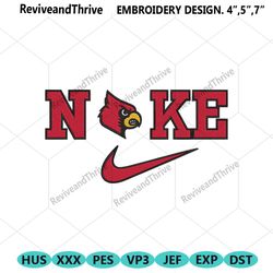 louisville cardinals nike logo embroidery design download