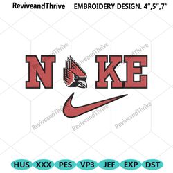 nike ball state cardinals swoosh embroidery design download file