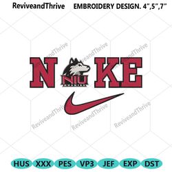 nike northern illinois huskies swoosh embroidery design download file
