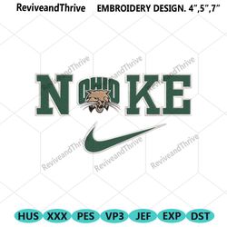 nike ohio bobcats swoosh embroidery design download file