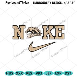 nike western michigan broncos swoosh embroidery design download file