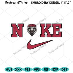 nike new mexico lobos swoosh embroidery design download file