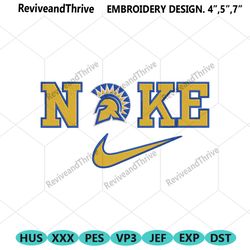 nike san jose state spartans swoosh embroidery design download file