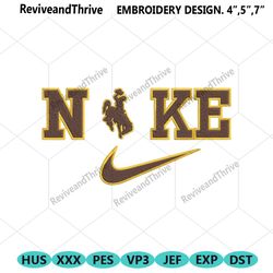 nike wyoming cowboys swoosh embroidery design download file