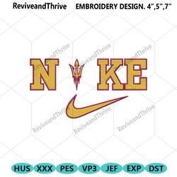nike arizona state sun devils swoosh embroidery design download file