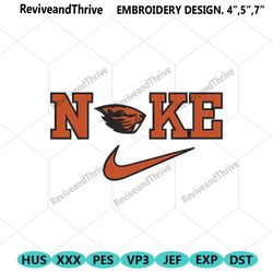 nike oregon state beavers swoosh embroidery design download file