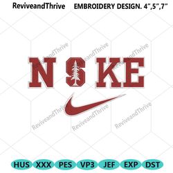 nike stanford cardinal swoosh embroidery design download file