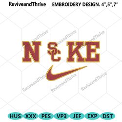 nike usc trojans swoosh embroidery design download file