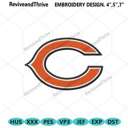 chicago bears logo nfl embroidery design download