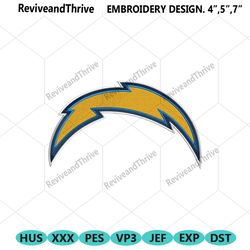 los angeles chargers logo nfl embroidery design download
