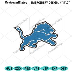 detroit lions logo nfl embroidery design download