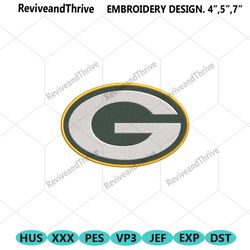 green bay packers logo nfl embroidery design download