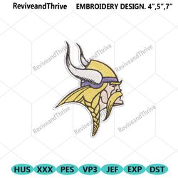 minnesota vikings logo nfl embroidery design download