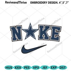 nike logo swoosh dallas cowboys embroidery design download