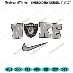 nike logo swoosh las vegas raiders embroidery design download