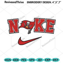 nike logo swoosh tampa bay buccaneers embroidery design download