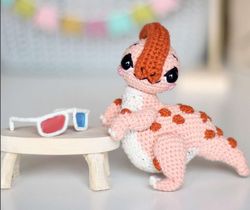 3 in 1 parasaurolophusginny  amigurumi pdf pattern toys patterns