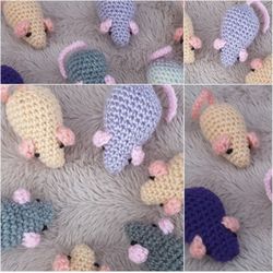 amigurumi sugar mice, amigurumi crochet patterns, crochet pattern