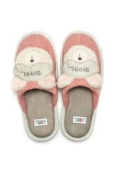 shhh animal house slippers, comfy fuzzy home slippers, cute winter slippers, furry indoor slippers, for women