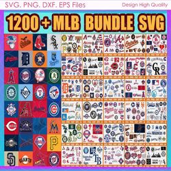 1200 Files MLB Bundle Svg, MLB Bundle Svg, Sport Svg, MLB Team Svg
