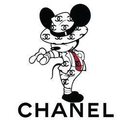 Mickey Mouse Chanel Logo Svg, Chanel Logo Fashion Svg, Chanel Logo Svg, Fashion Logo Svg
