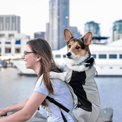 sack trainer dog carrier backpack